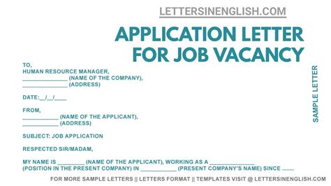 Jobs vacant and spontaneous application .